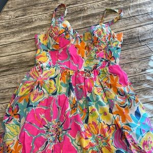 Lilly Pulitzer Christine Floral Dress Size 14